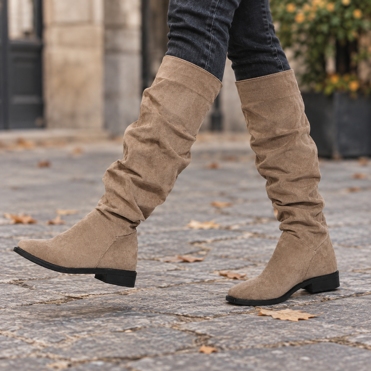 Botas Altas de Ante Marrón - portada