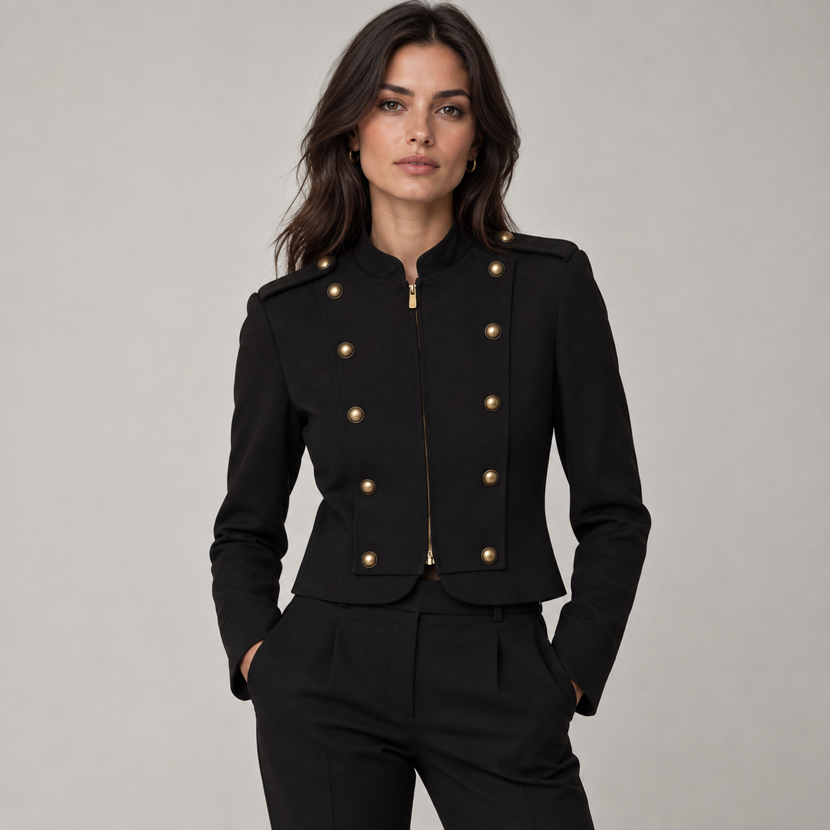 Solo chaqueta negro