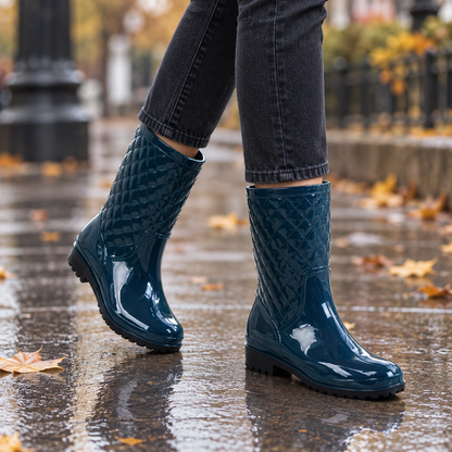 Botas de Agua Acolchadas Verde - portada