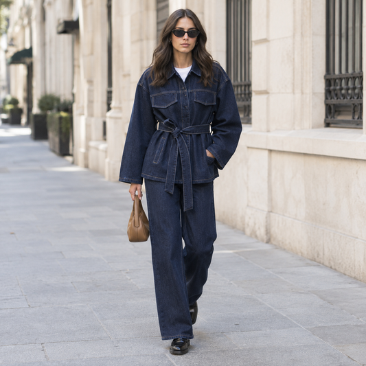 Conjunto vaquero mujer azul