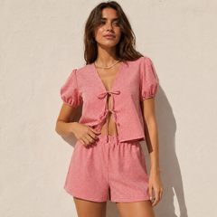 Conjunto vichy rojo, lifestyle portada
