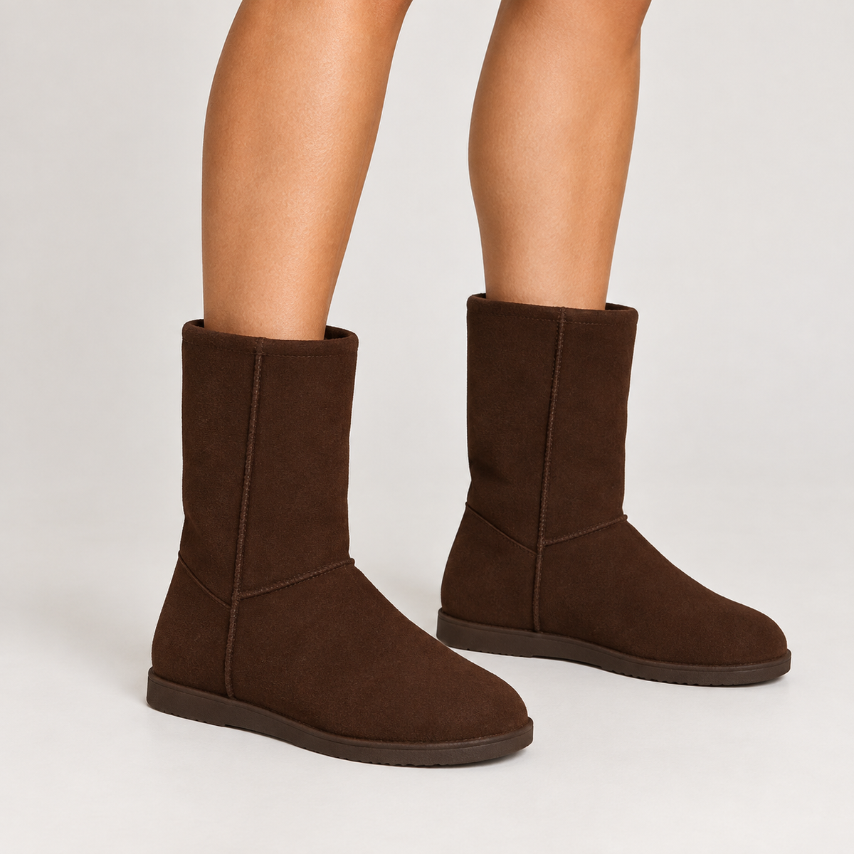 Botas de Nieve Planas marrón estudio v2