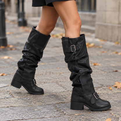 Botas Altas Moteras Negro - portada